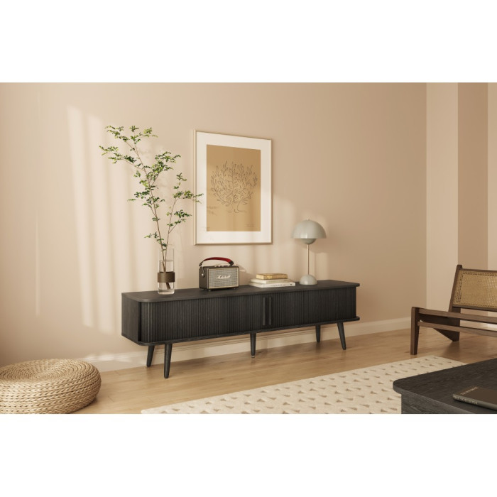 Rove televizoriaus stalas (180)(Juodas) Rove televizoriaus stalas (180)(Juodas)